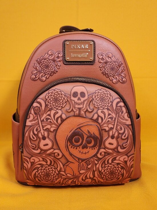 Loungefly Disney Pixar Coco Miguel Floral Tooled Mini  display picture 1